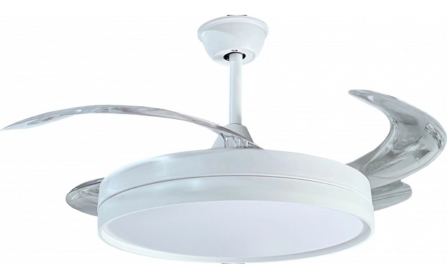 Plafoniera LED cu ventilator Optonica, 36W, lumina calda/neutra/rece (3000-6000 K), telecomanda, alba, IP20