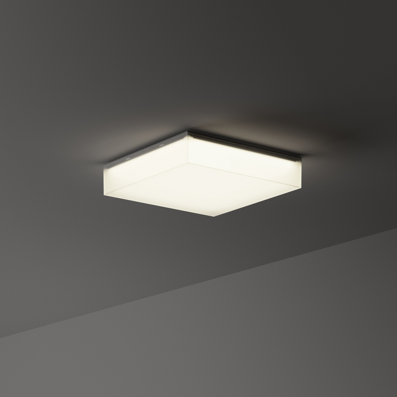 Plafoniera LED exterior Snow 18W, 1360lm, lumina calda (3000 K), IP65, alba, Ideal Lux
