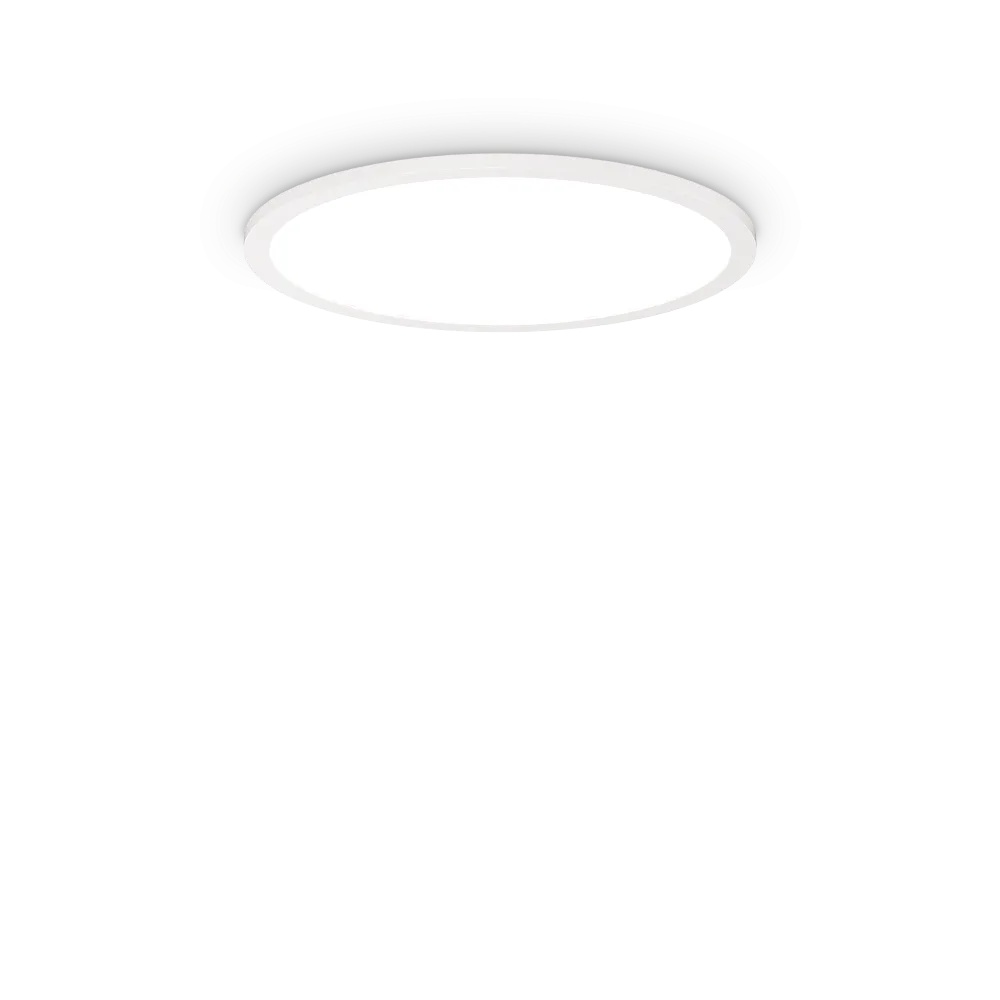 Plafoniera LED Fly Slim D45, 26W, 2540lm, lumina calda (2700 K), IP40, alba, Ideal Lux