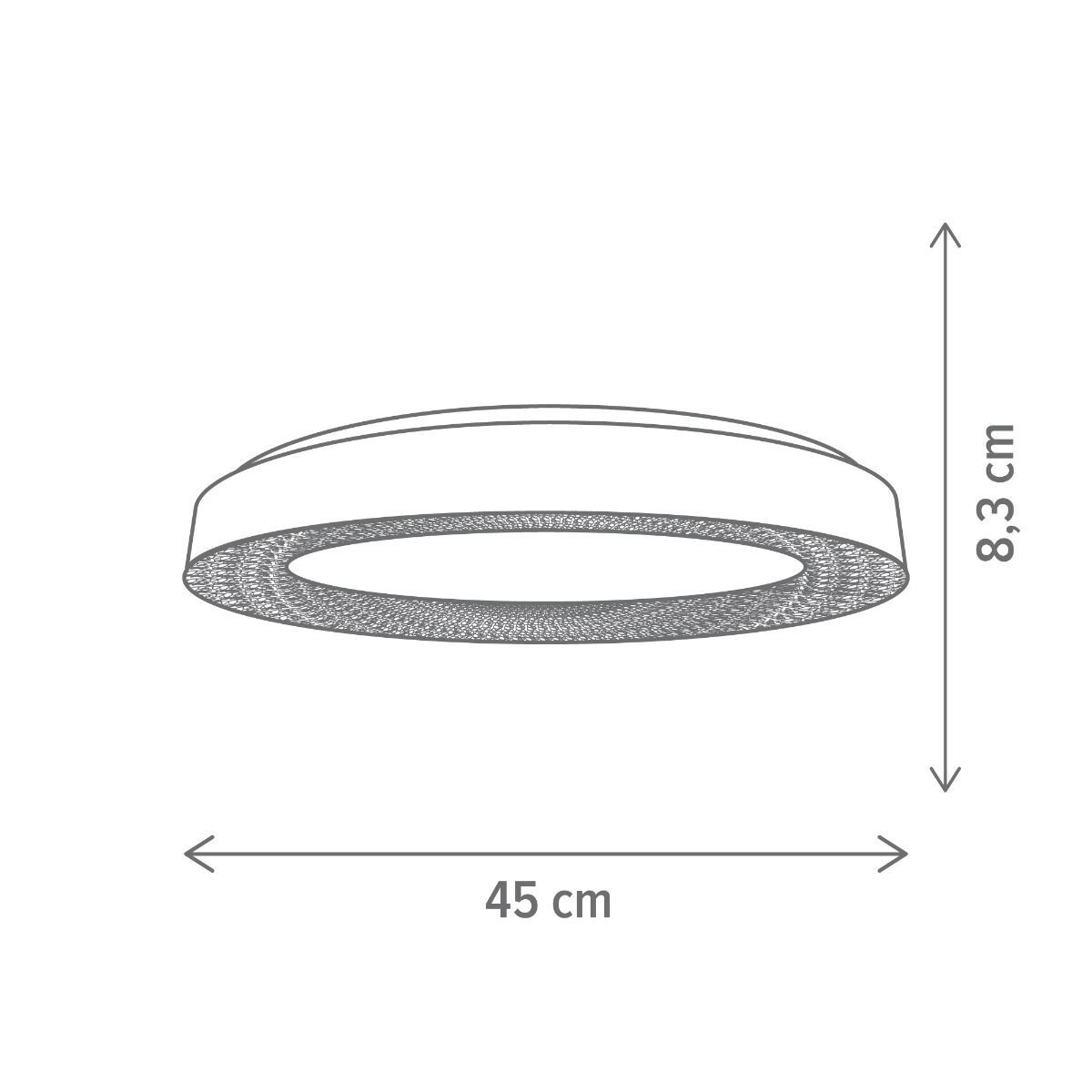 Plafoniera LED Frumoni, 24W, temperatura de culoare ajustabila(3000-6500 K), alba, Klausen