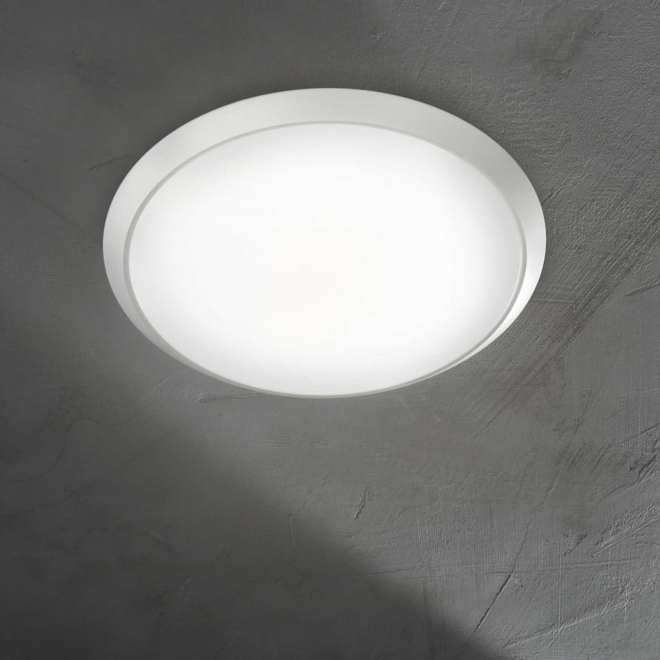 Plafoniera LED Gemma 252599, 12W, 1440lm, lumina calda, IP20, alba, Ideal Lux