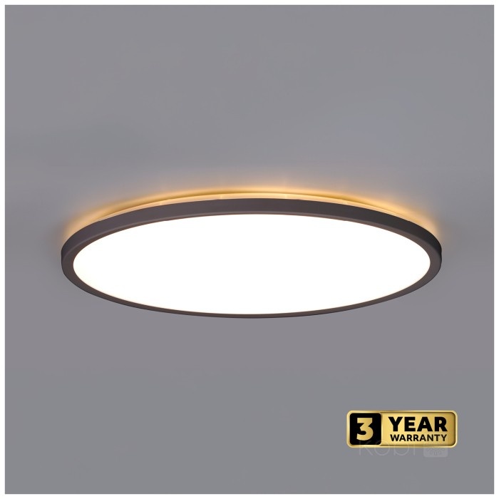 Plafoniera LED Nivera rotunda cu senzor de miscare si lumina 12W, 1140lm, IP54, lumina calda/neutra/rece, neagra, Kobi - 1 | YEO
