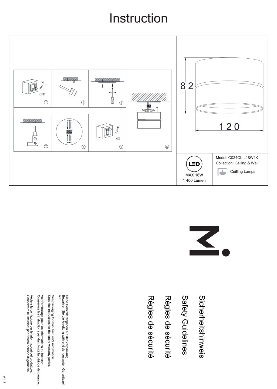 Plafoniera LED Onda C024CL-L18W4K, 18W, 1400lm, lumina neutra, IP20, alba, Maytoni - 2 | YEO