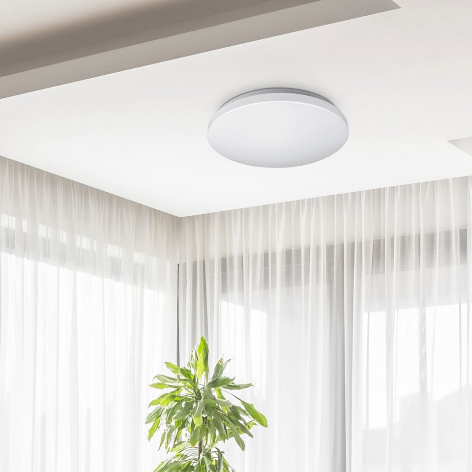 Plafoniera LED Rob 2285-RAB, rotunda, 24W, 2600lm, lumina neutra, IP20, alba, Rabalux