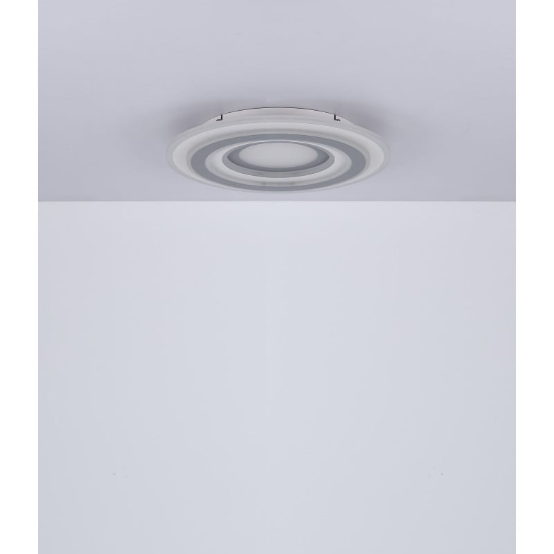 Plafoniera LED Sabatino 48011-46, cu telecomandă, 46W, 3200lm, lumina calda+neutra+rece, IP20, Globo Lighting