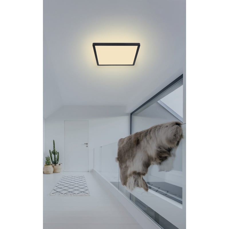 Plafoniera LED Sapana 41563-18B, 18W, 1500lm, lumina calda, IP20, neagra, Globo Lighting - 1 | YEO