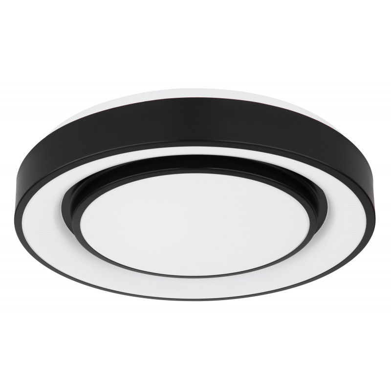 Plafoniera LED Sully 41368-24, dimabila, cu telecomanda, RGB, 24W, 2000lm, lumina calda+neutra+rece, IP20, neagra, Globo Lighting - 2 | YEO