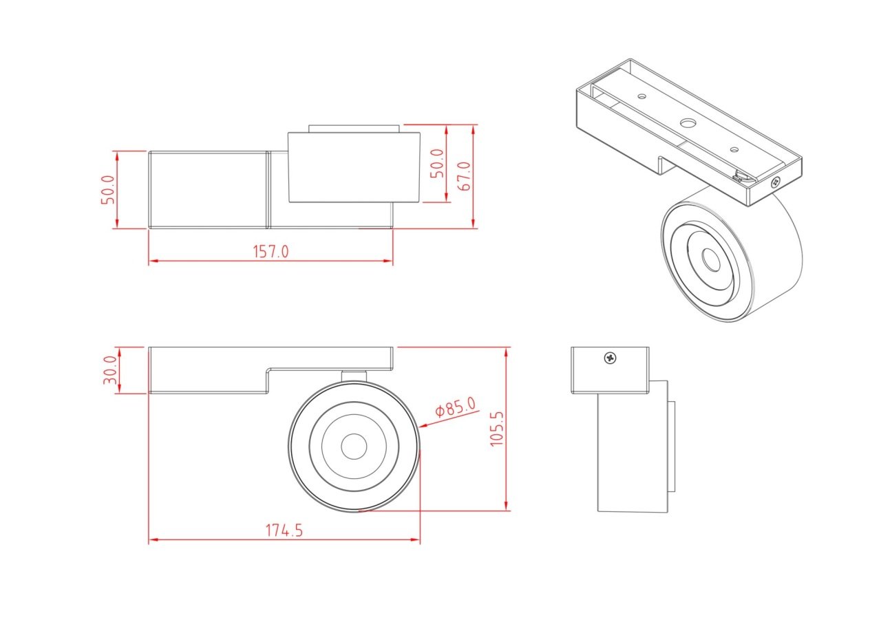 Plafoniera LED Treo C062CL-L12W4K, 12W, 1400lm, lumina neutra, IP20, alba, Maytoni