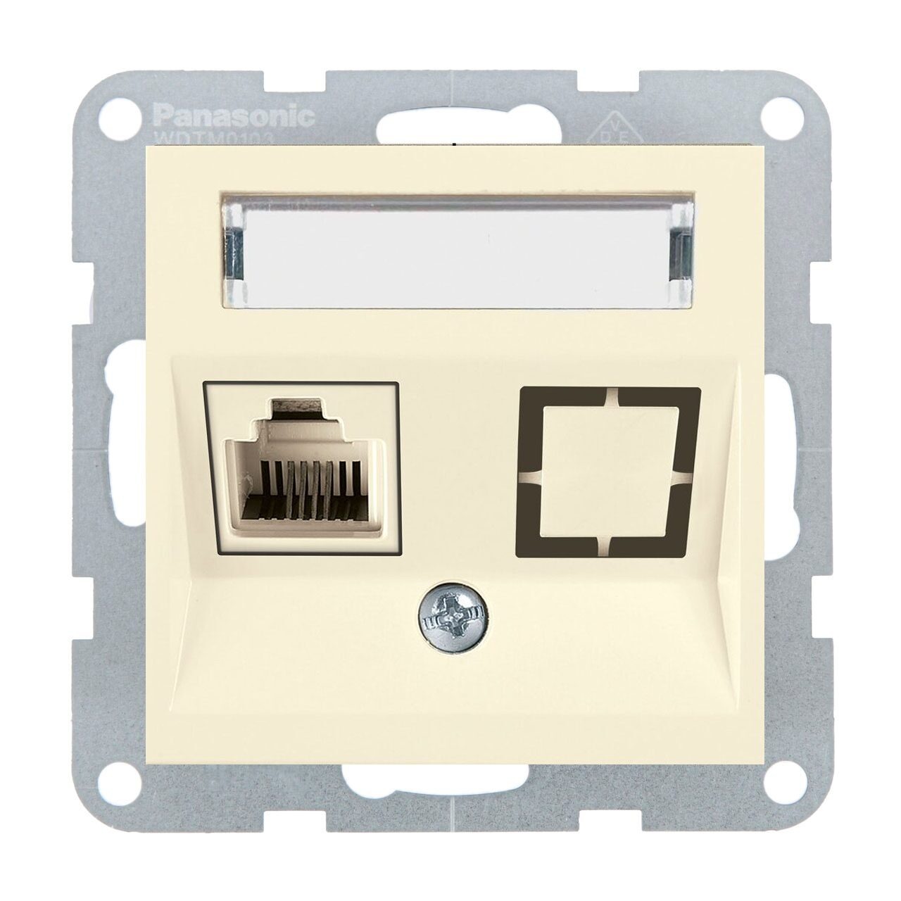 Priza internet cat 6, IP20, Bej, Panasonic Karre Plus 55