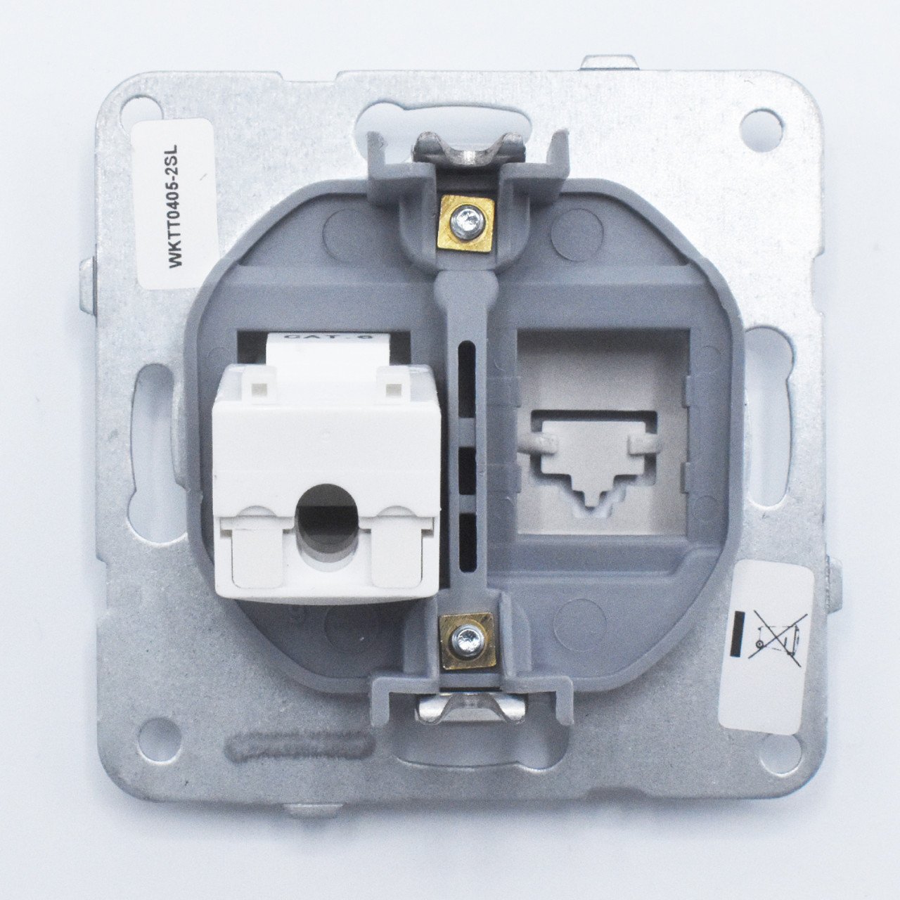 Priza internet RJ45, cat 6, Argintiu, IP20, Panasonic Arkedia Slim/Karre Plus