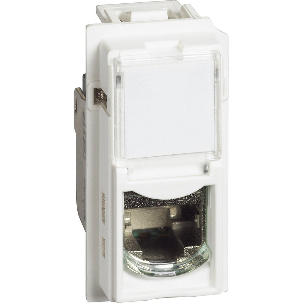 Priza RJ45 cat 5E, alba, Bticino Living Now