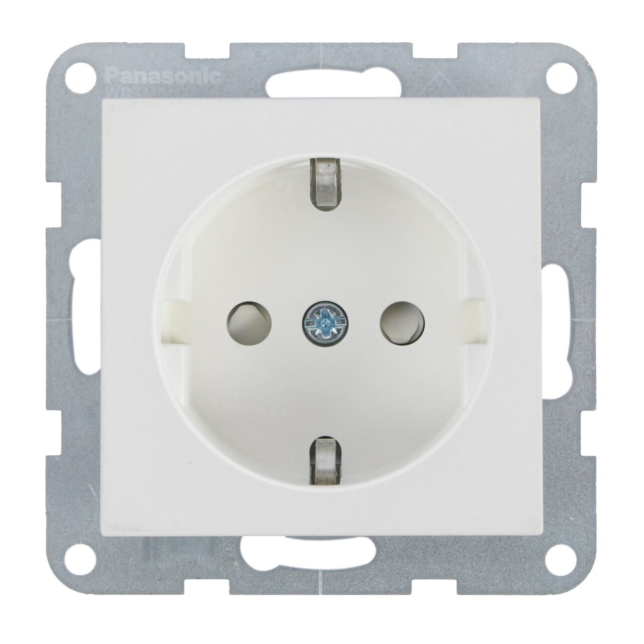 Priza simpla cu impamantare, protectie copii, 16A, IP20, Seashell, Panasonic Karre Plus 55 Soft Touch