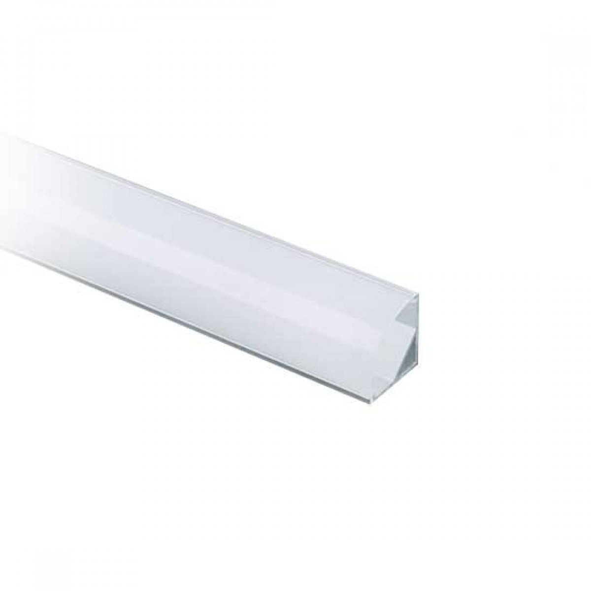 Profil Banda LED de Colt, Aplicat (PT), Aluminiu + Alb Mat, 2m