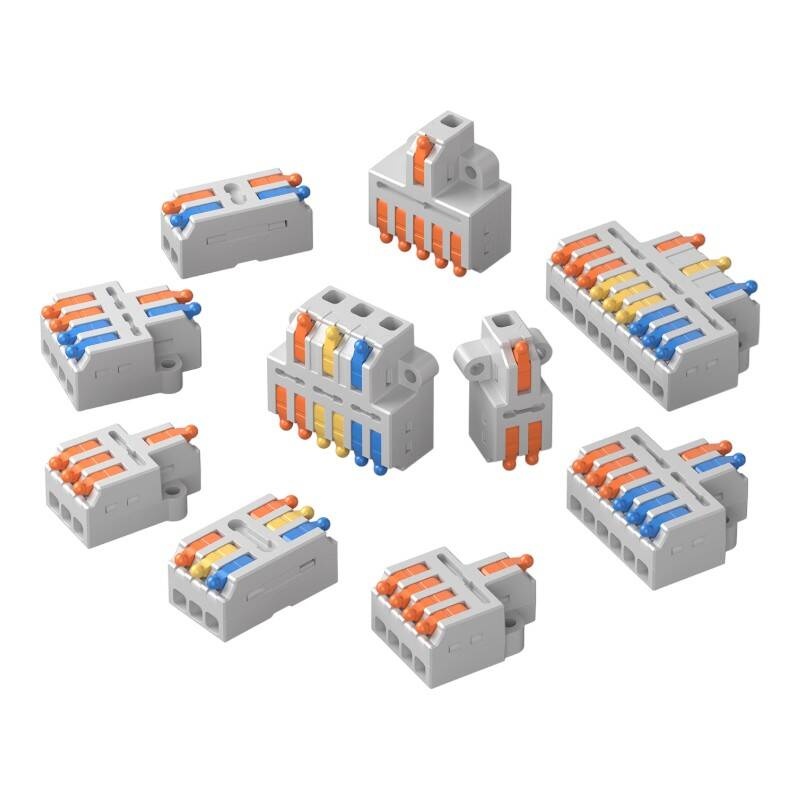 Set Conectori de Imbinare a Firelor Sonoff D1-2, 54 bucati, 250V, 32A, cupru, PC, alb - 2 | YEO