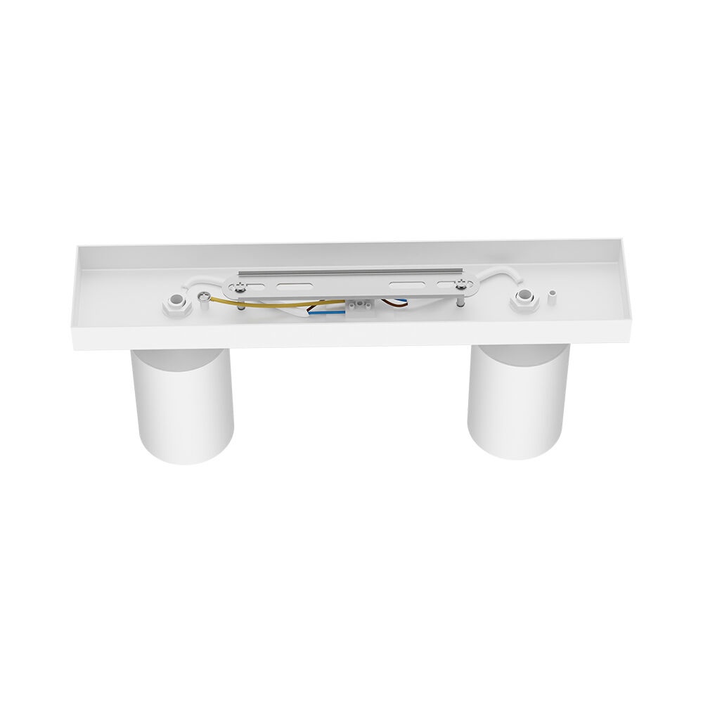 Spot aplicat GU10 dublu Beta, aluminiu, alb, IP20, Braytron - imagine 7