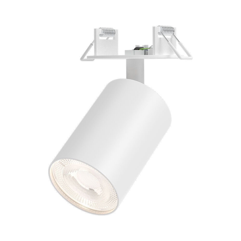 Spot aplicat GU10 rotund, aluminiu, alb, IP20, Braytron - imagine 3