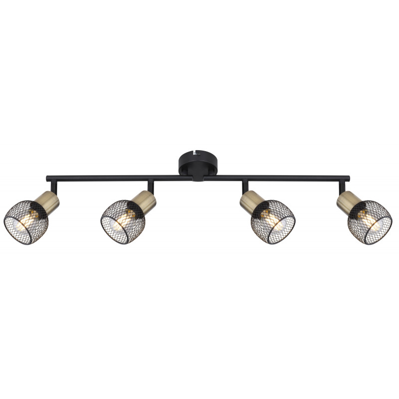 Spot Fiastra 54028-4, 4xE14, negru+bronz, IP20, Globo Lighting - 3 | YEO