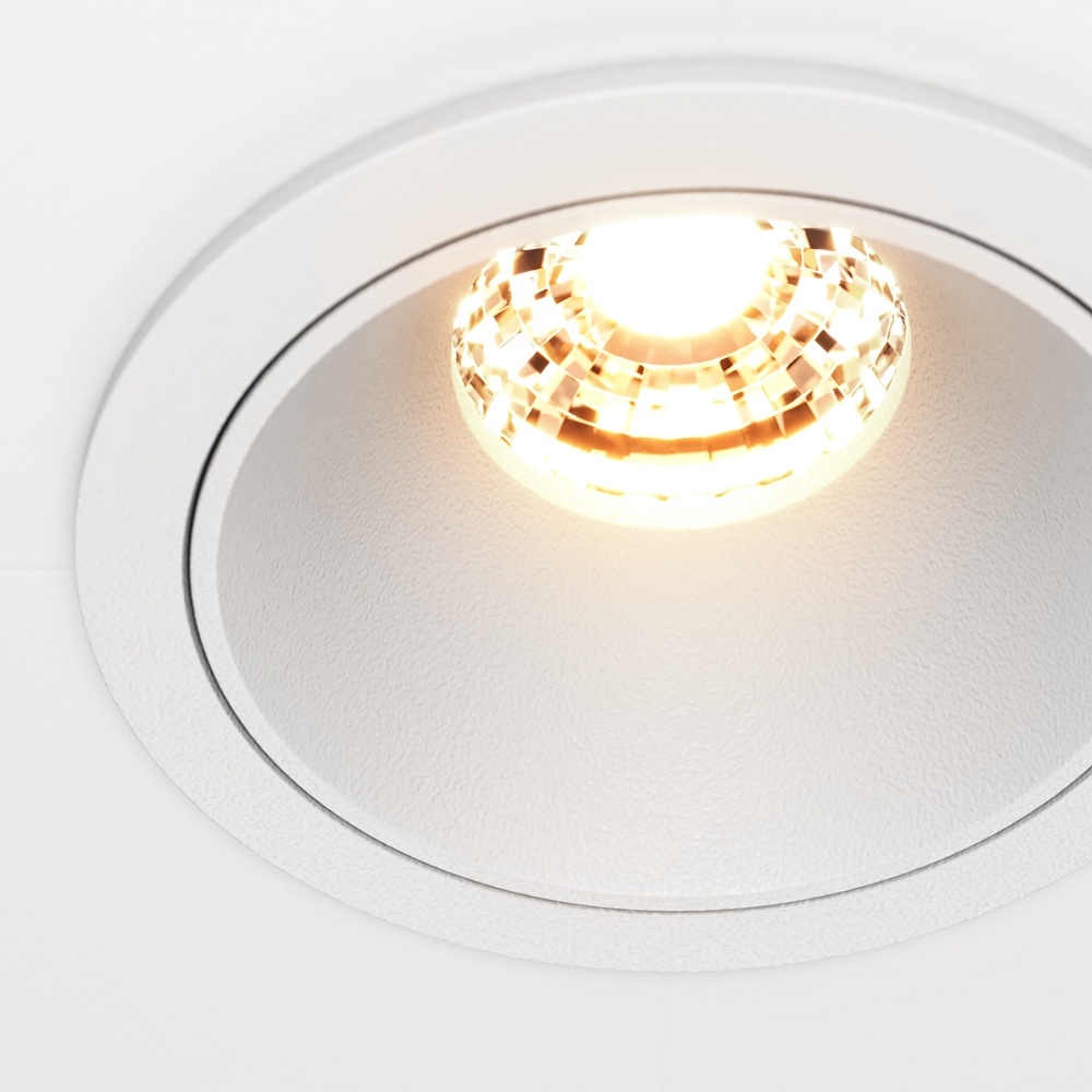 Spot incastrat LED Alfa, 10W, lumina calda (2700K), alb, Maytoni - imagine 3