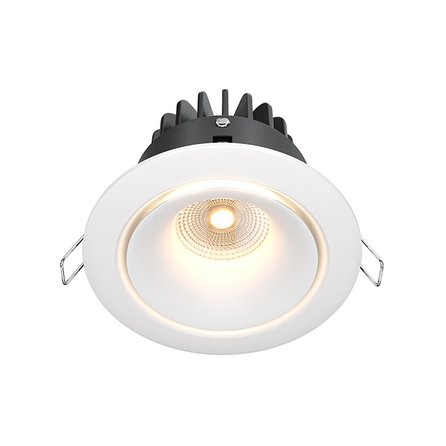 Spot LED 12W Incastrat, Dimabil, Maytoni, 870lm, Lumina Calda (3000K), Alb