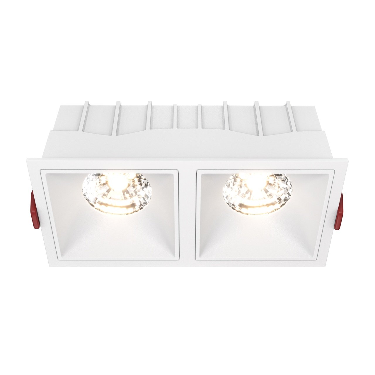 Spot LED Alfa DL043-02-15W3K-SQ-W, 30W, 2250lm, lumina calda, IP20, alb, Maytoni