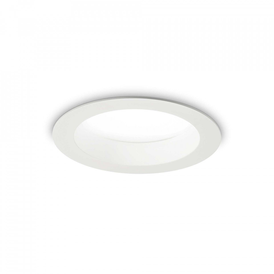 Spot LED Basic Fi Wide 193427, 20W, 2100lm, lumina neutra, IP20, alb, Ideal Lux