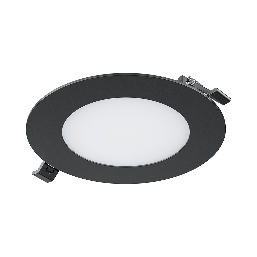 Spot LED incastrat, 6W, 470lm, lumina calda/neutra/rece, negru, Braytron - imagine 7