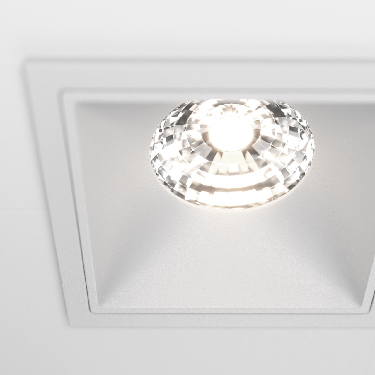 Spot LED incastrat Maytoni DL043-02-15W4K-SQ-W, 30W, 2500lm, 4000K, IP20, alb - 1 | YEO