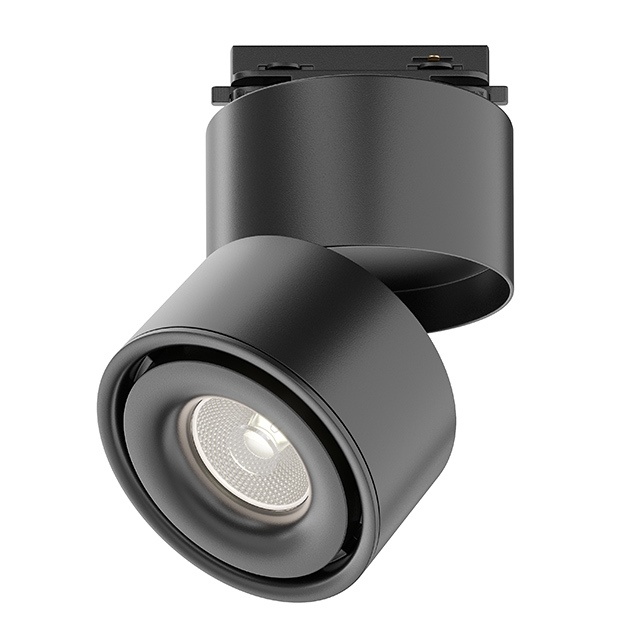 Spot LED pe sina Maytoni Yin, 15W, lumina neutra(4000K), negru, 1 circuit