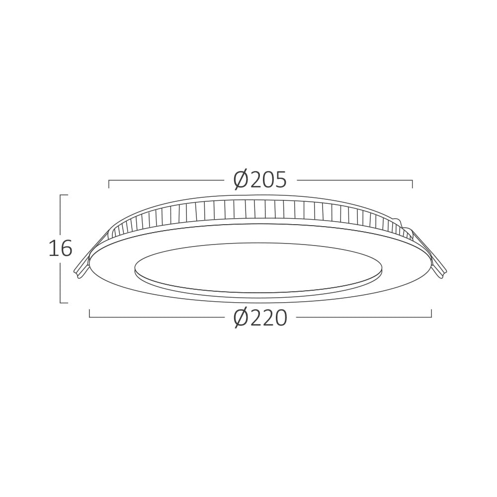 Spot LED Rotund, Incastrat, 18W, 1760lm, 3 in 1, Negru