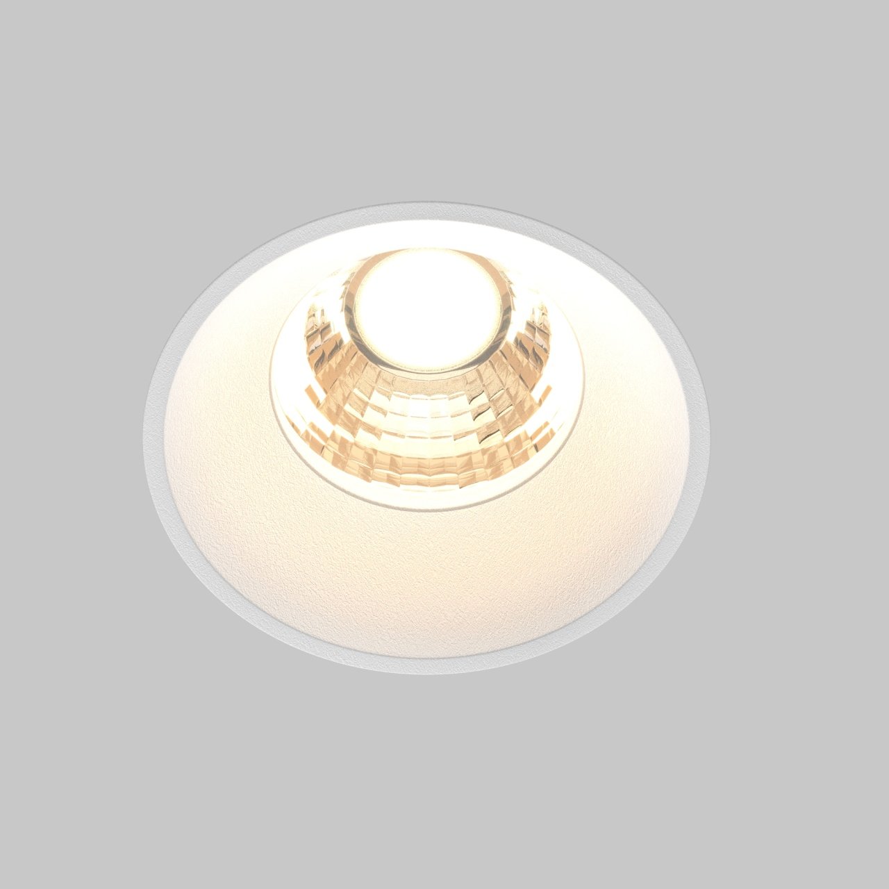 Spot LED Round DL058-7W3K-TRS-W, incastrat, 7W, 460lm, lumina calda, IP20, alb, Maytoni - 1 | YEO