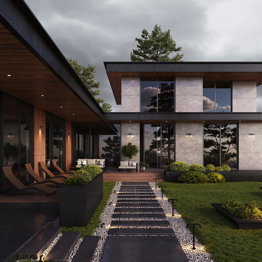 Stalp exterior Sleek, 2W, lumina calda (3000K), IP65, grafit, Maytoni - imagine 6