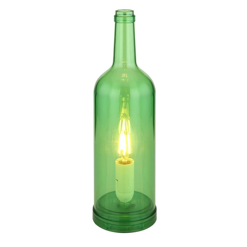 Veioza Levito 28048-16-1, cu intrerupator, 1xE14, verde, IP20, Globo