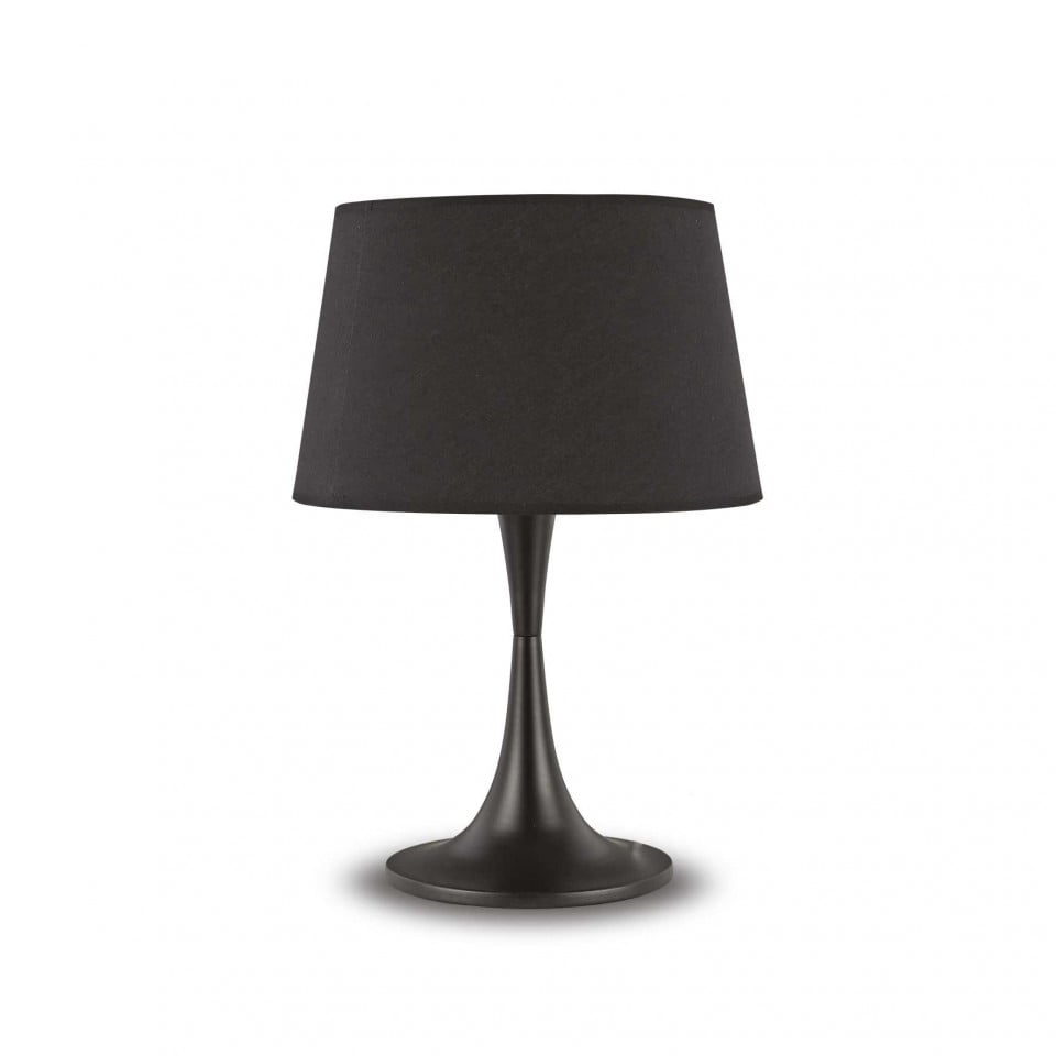 Veioza London TL1 Big 110455, cu intrerupator, 1xE27, neagra, IP20, Ideal Lux