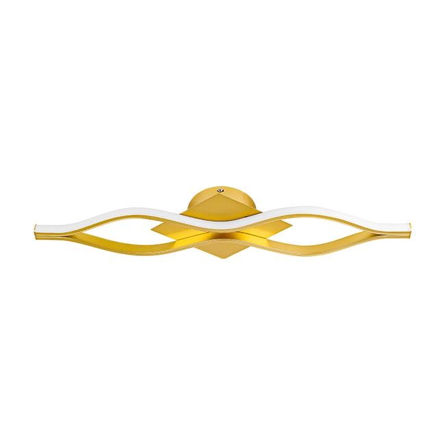 Aplica de perete LED Bramis, design ondulat, 16W, 58cm, lumina neutra (4000 K), aurie, Masterled - 1 | YEO
