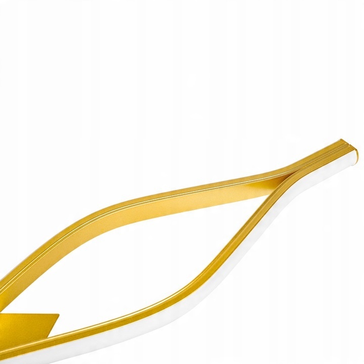Aplica de perete LED Bramis, design ondulat, 22W, 78cm, lumina neutra (4000 K), aurie, Masterled