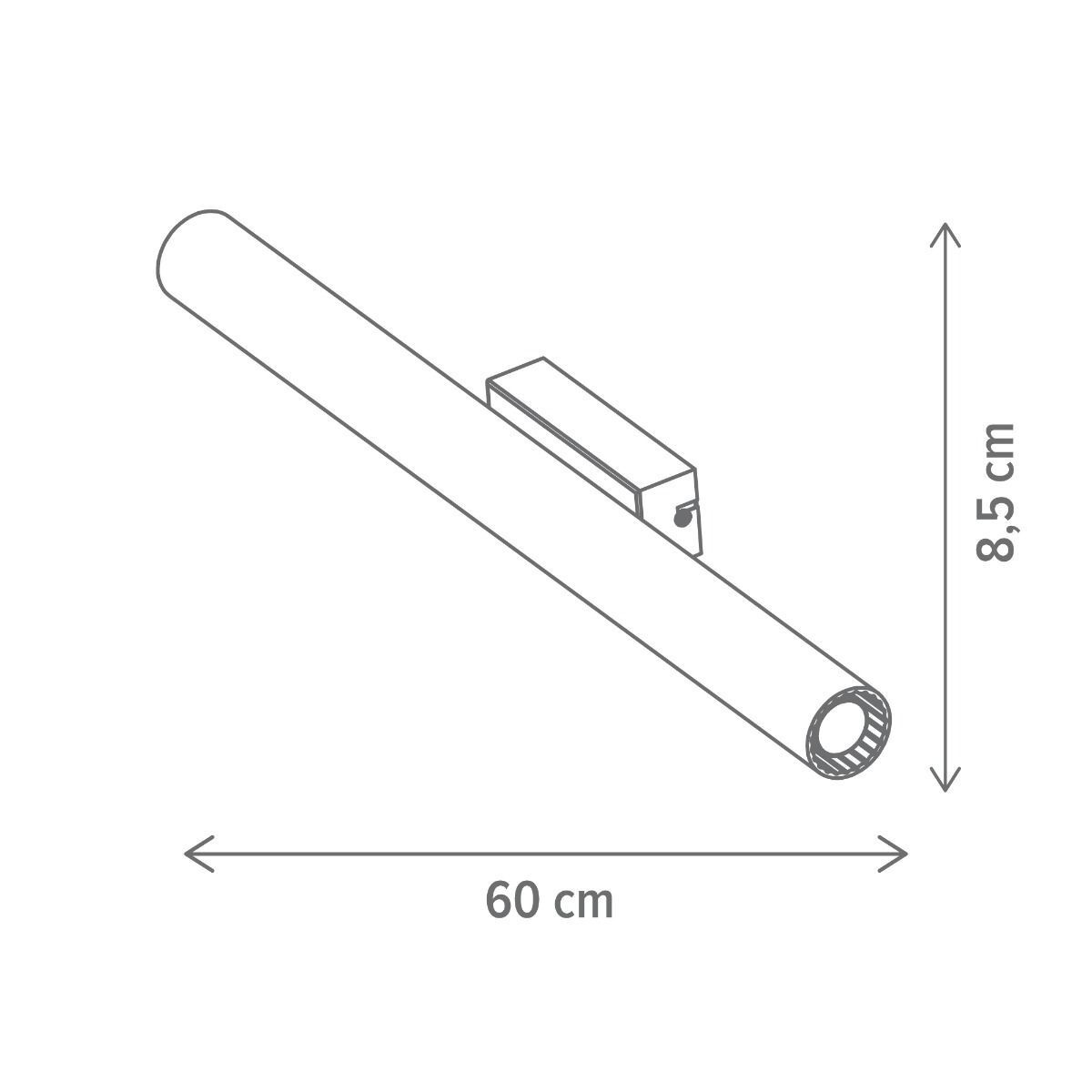 Aplica LED Astral 14W, 14W, lumina neutra(4000 K), alba/neagra, Klausen