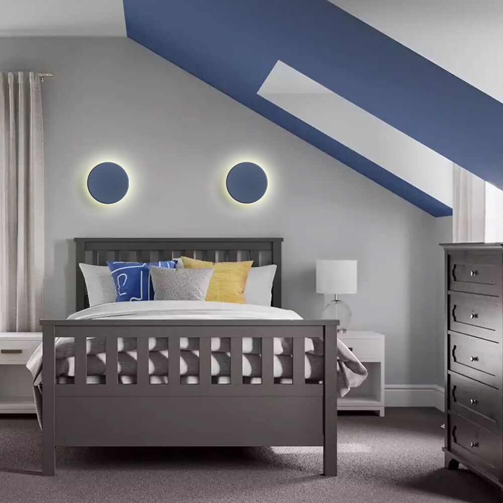 Aplica LED exterior 12W, 1160lm, lumina calda/neutra/rece, IP65, albastra, Braytron - imagine 2