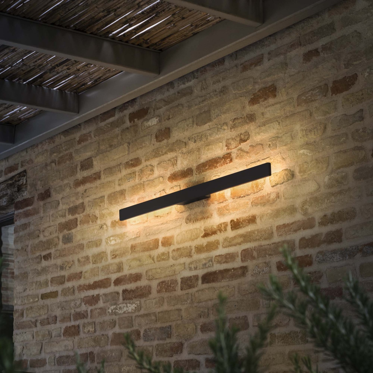 Aplica LED exterior Linea, 20W, 1290lm, lumina calda (3000 K), IP54, antracit, Ideal Lux - imagine 3