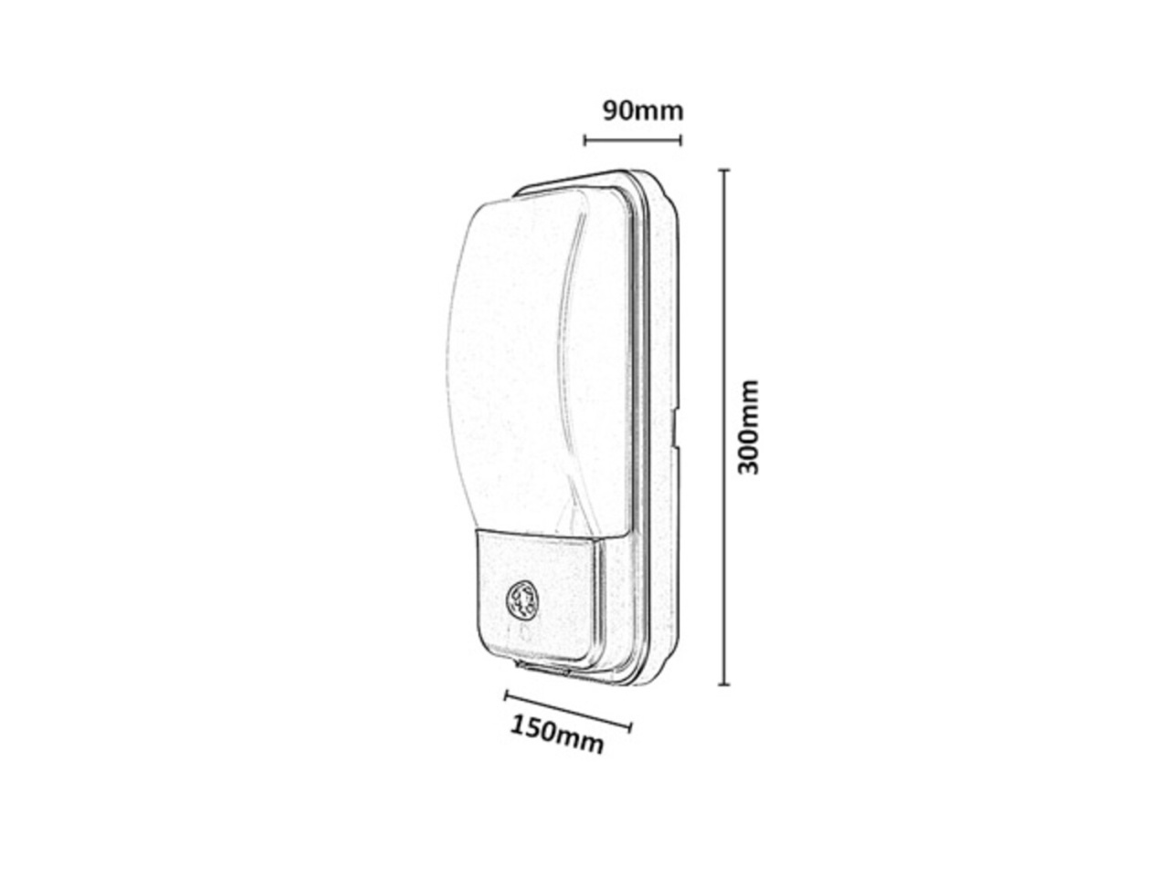 Aplica LED exterior Matzen, 20W, 1860 lm, lumina neutra (4000 K), senzor infrarosu, IP65, neagra, Rabalux - Imagine 6