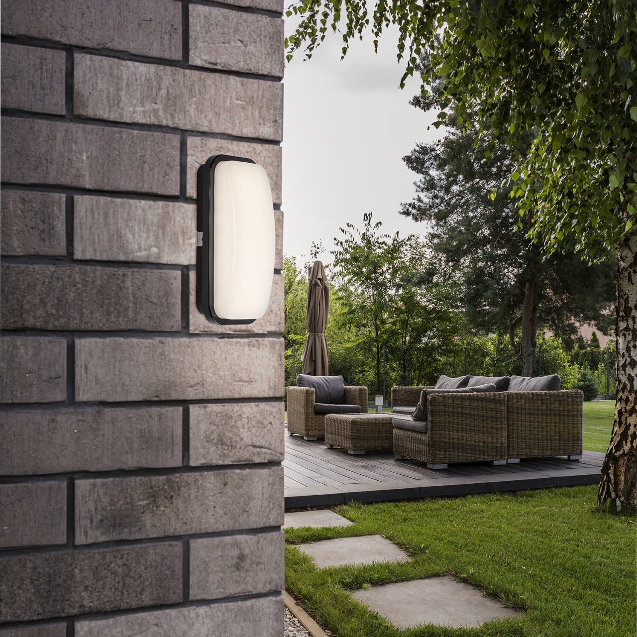 Aplica LED exterior Orlun, 15W, 1410 lm, lumina neutra (4000 K), IP65, neagra, Rabalux - Imagine 9