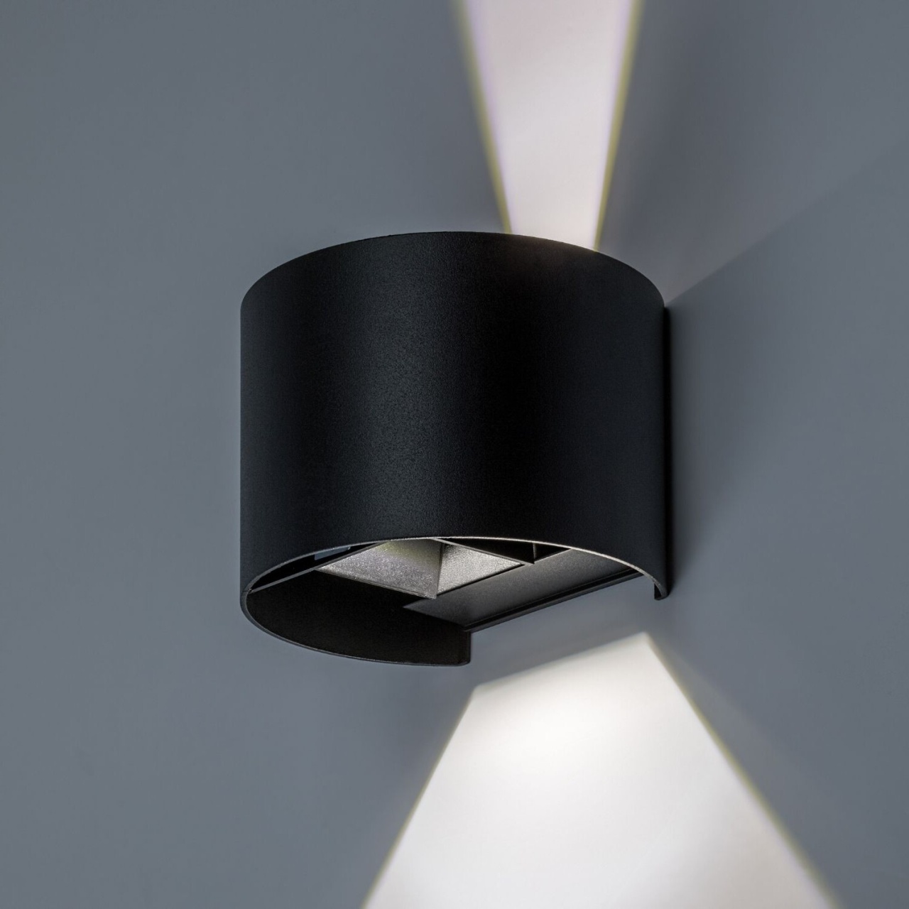 Aplica LED exterior Virna, 5W, 420 lm, lumina calda/neutra/rece, IP54, neagra, Rabalux - Imagine 8