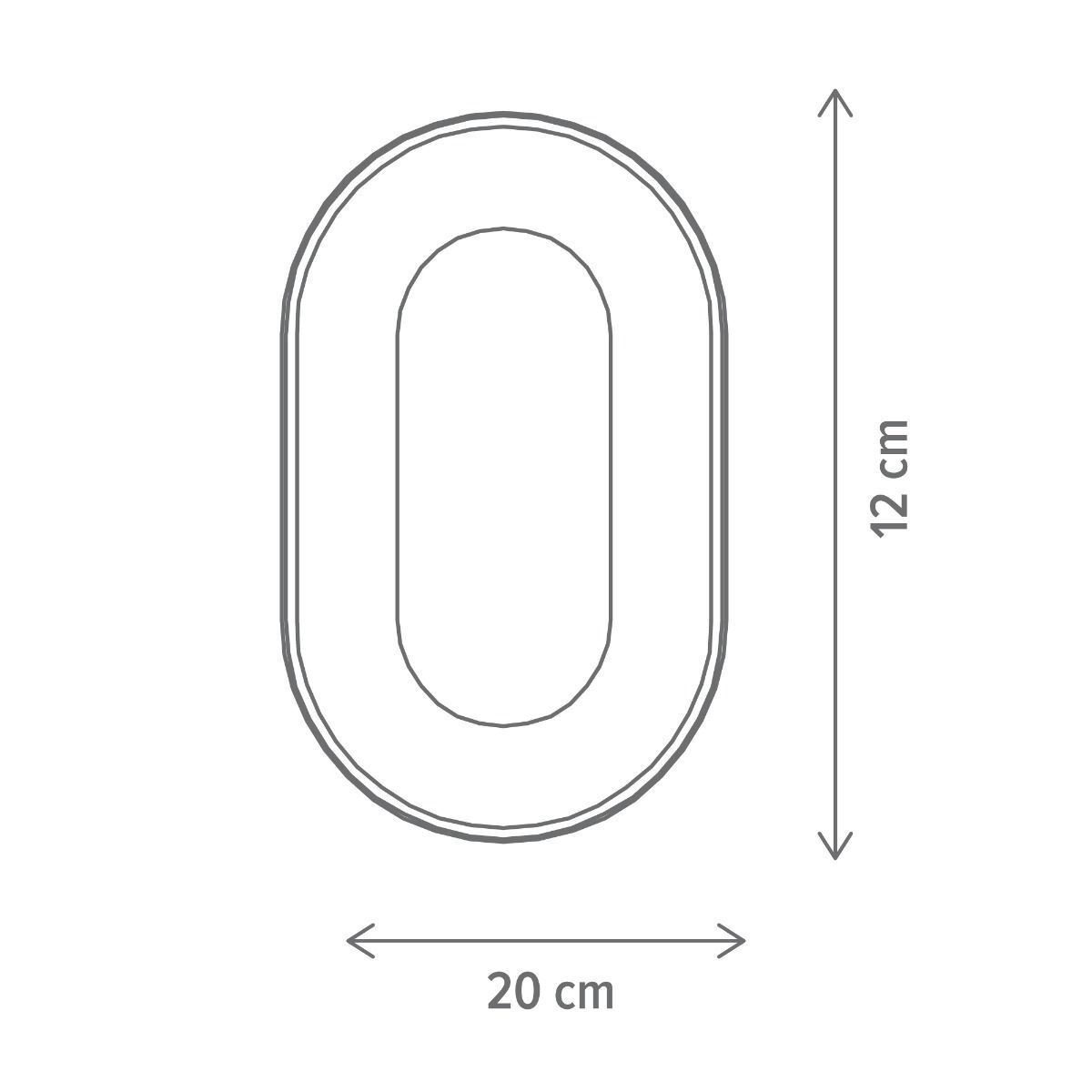 Aplica LED Iris L, 12W, lumina neutra(4000 K), antracit, Klausen
