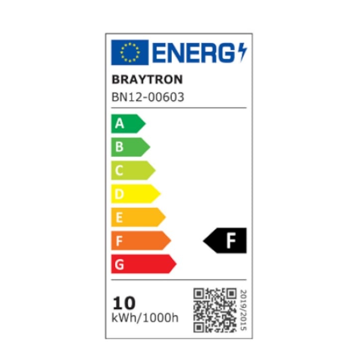 Aplica LED Mirrora BR-BN12-00603, cu intrerupator, 10W, lumina calda, IP44, alba, Braytron