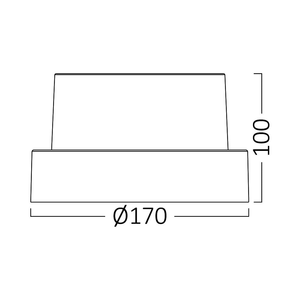 Aplica LED pentru exterior rotunda, 15W, 1450lm, lumina neutra (4000K), neagra, alba, Braytron