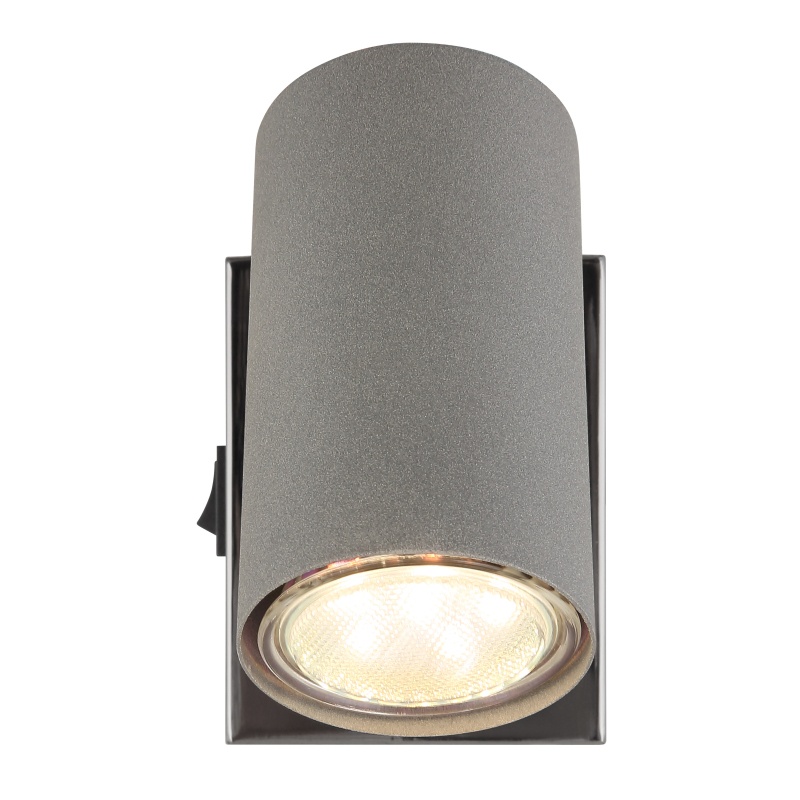 Aplica Robby GU10, metal negru-crom si gri mat, intrerupator, Globo Lighting - imagine 3