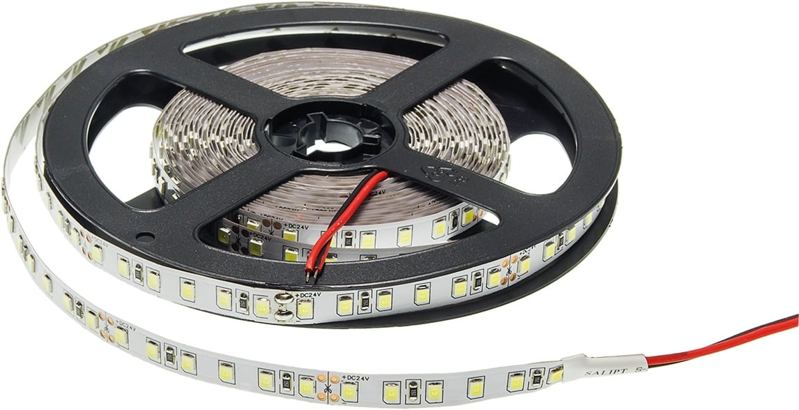 Banda led SMD 2835 Optonica, lumina rece(6000 K), 9.6W/m, 120 leduri/m, 24V, IP20