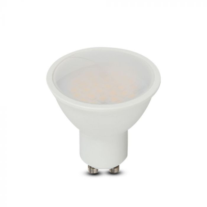 Bec LED 4.5W(35W) V-TAC, GU10, 400 lm, cip Samsung, lumina calda (3000 K), clasa energetica F