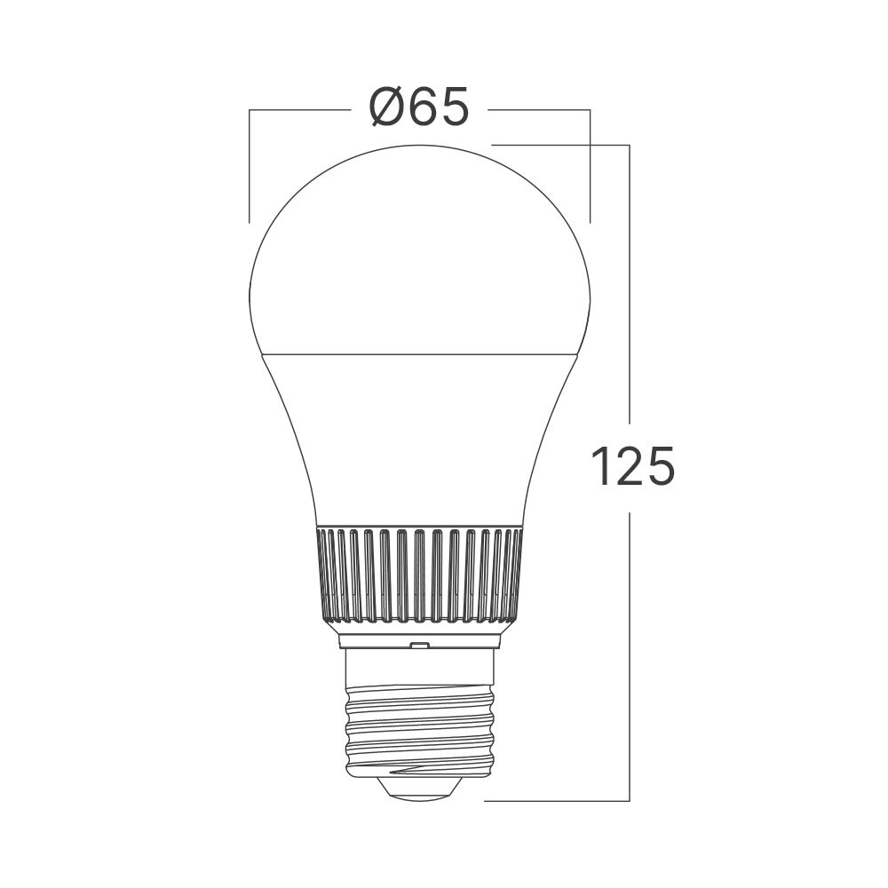 Bec LED A65, E27, 13.5W(100W), 1520lm, lumina calda/neutra/rece(5IN1), IP20, Braytron - 2 | YEO