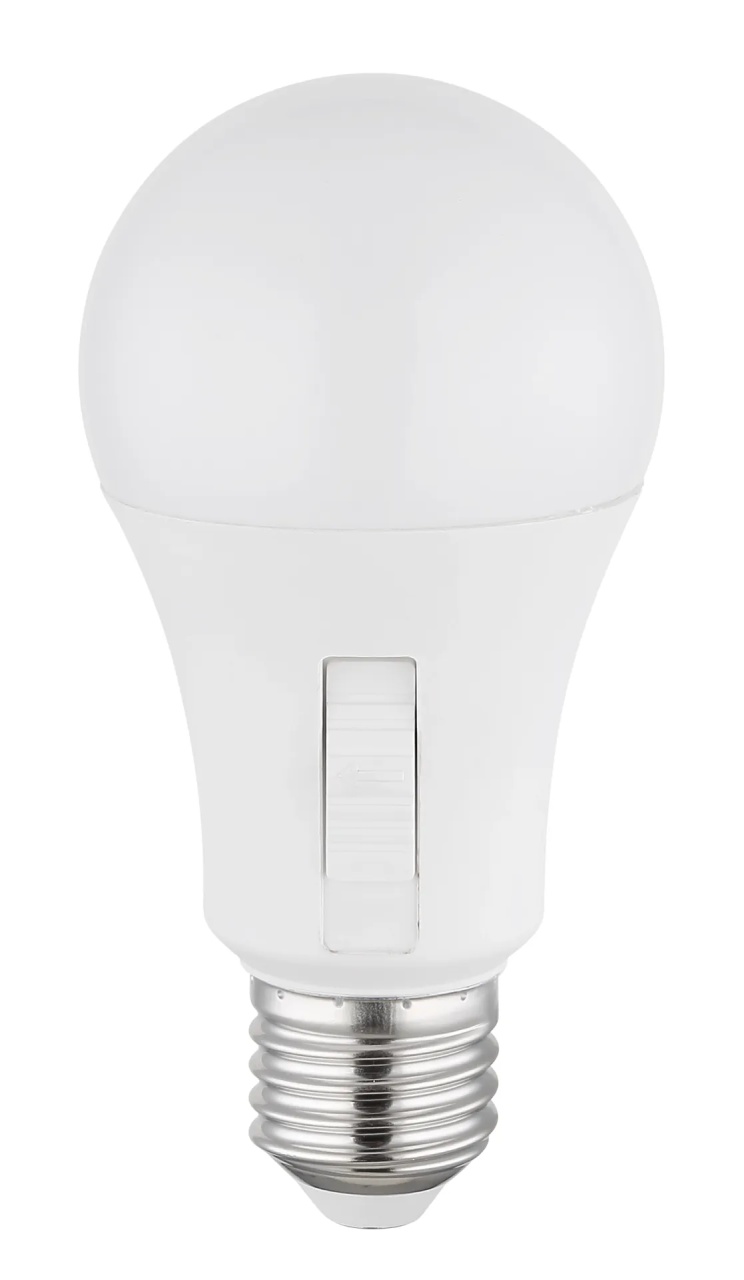 Bec LED E27, 9W, 830lm, lumina calda/neutra/rece (3000-6500 K), cu intrerupator, opal, Globo Lighting - 1 | YEO