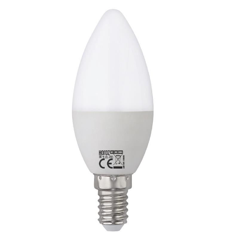 Bec LED lumanare Horoz E14, 10W(80W), 1000 lm, lumina neutra (4000K), clasa energetica F